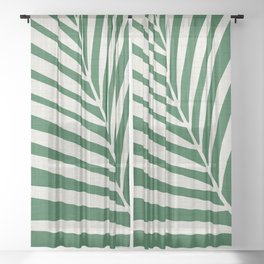 Minimalist Palm Leaf Sheer Curtain