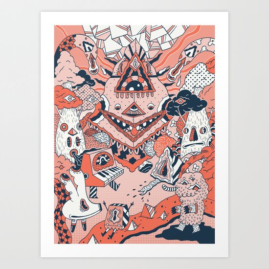 Lif Skogur Art Print