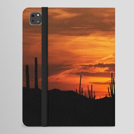Sunset Orange Sky Cactus Desert Arizona America iPad Folio Case