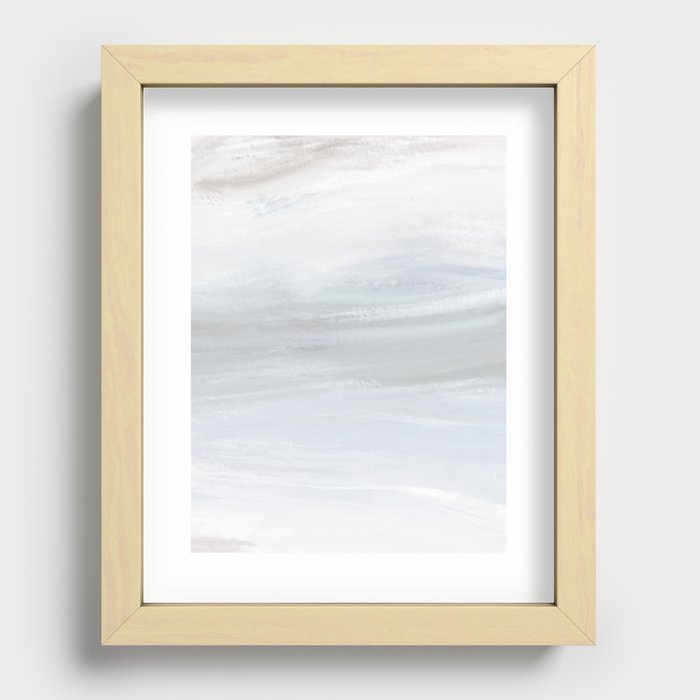 Blue life 2 Abstract Painting Recessed Framed Print