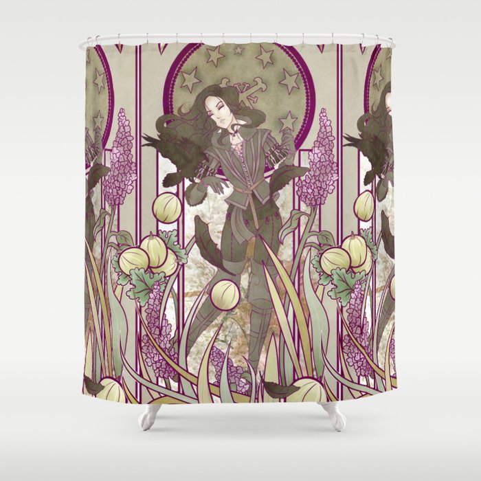 Lilac And Gooseberries Shower Curtain By Shadyfolk Society6