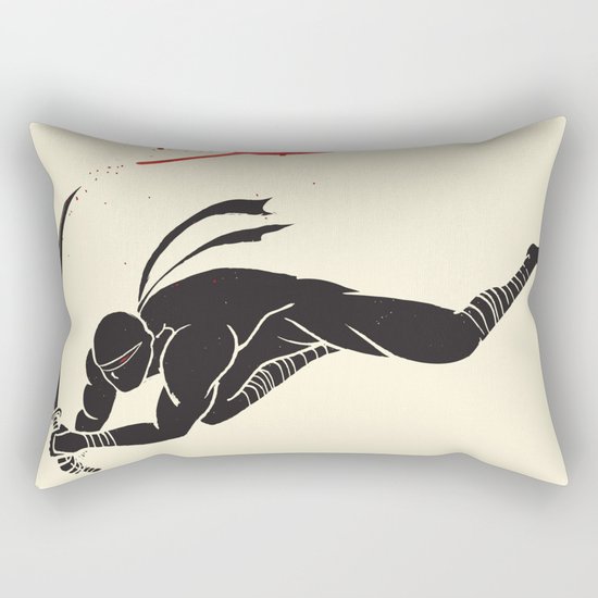 Ninja! Heads will roll! Rectangular Pillow