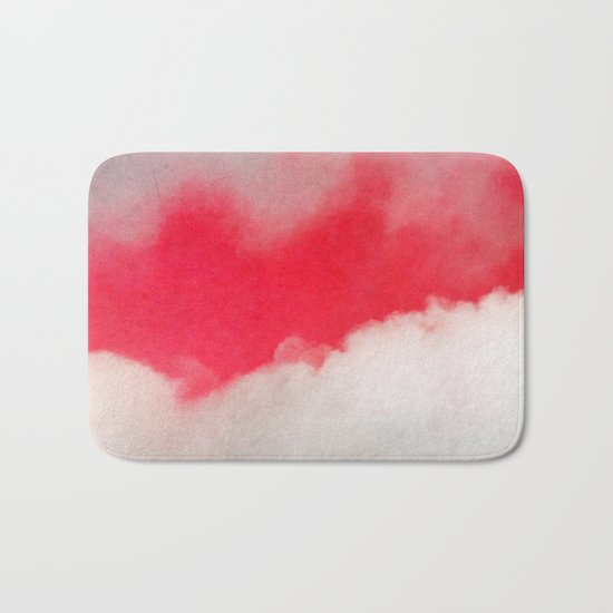 pink clouds Bath Mat