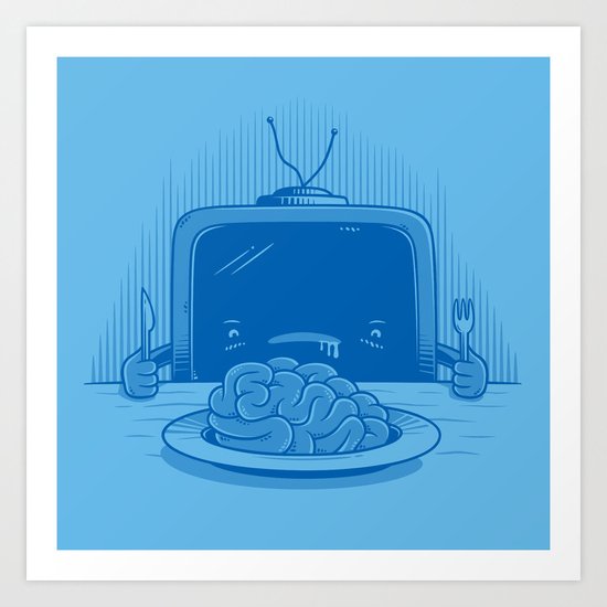 Brain eater Art Print