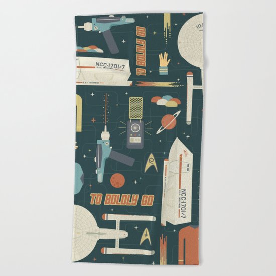 To Boldly Go... Beach Towel