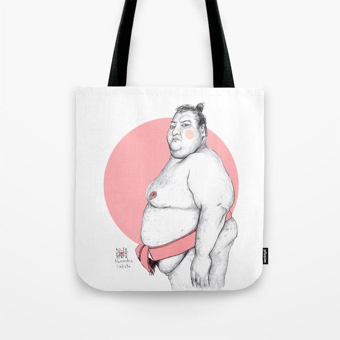 Sumo Wrestler Tote Bag