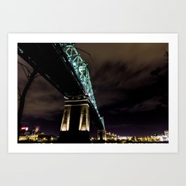 Montreal Under bridge Art Print