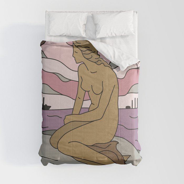 Mermaid in Copenhagen Comforter