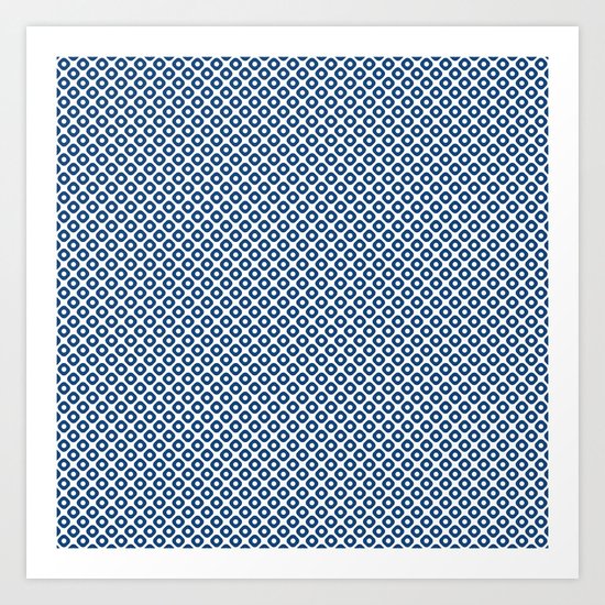 kanoko in monaco blue Art Print