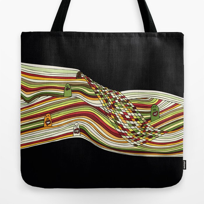 Line Faces Twenty One Tote Bag by Addison Karl Society6