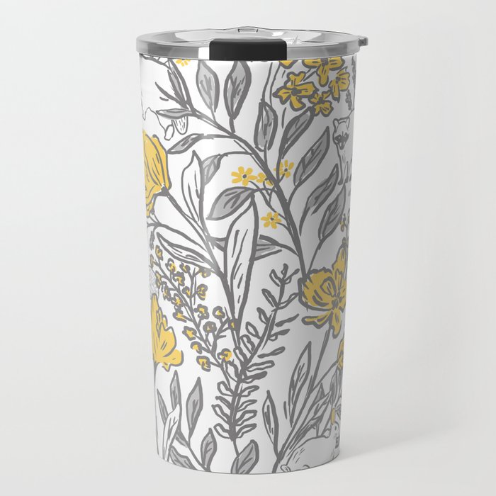 Creatures Of The Wood-Grey and White Travel Mug
