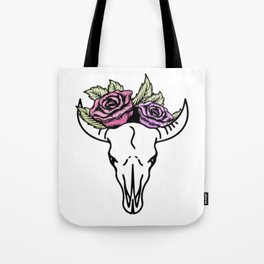 Skull & Rose Tote Bag