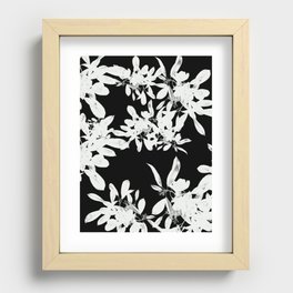 Leaves in Negative Recessed Framed Print