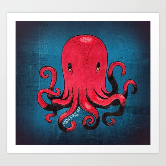 Octopus! Art Print