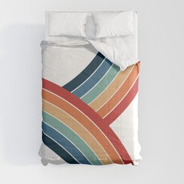 Double retro style rainbow Comforter