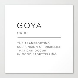 Goya Definition Canvas Print