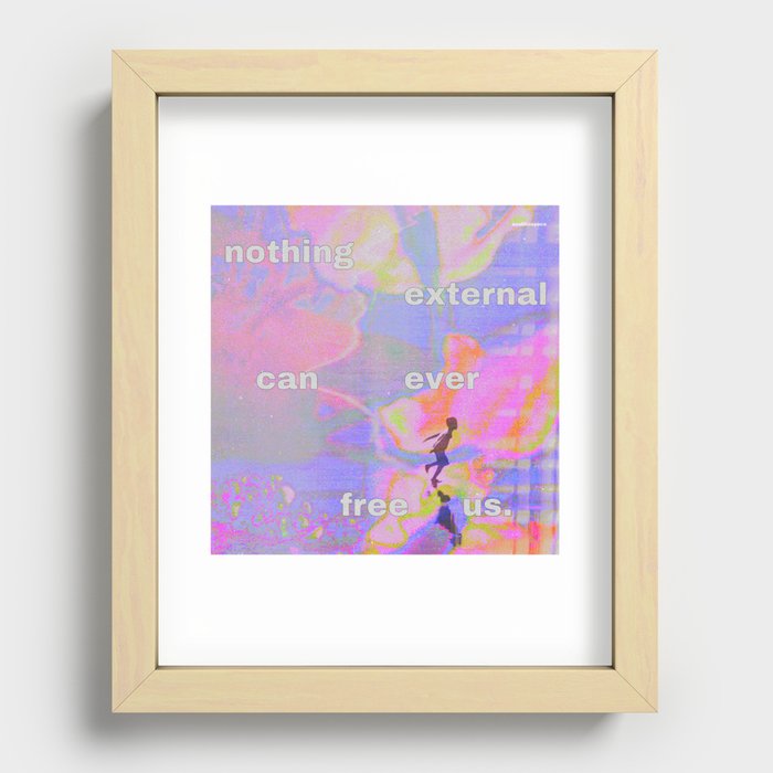 nothing external Recessed Framed Print