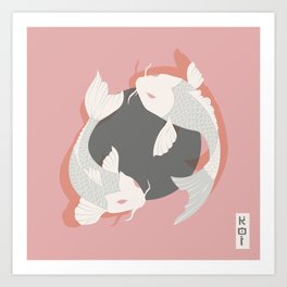 Koi fish 006 Art Print