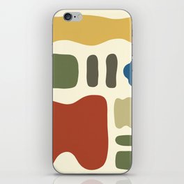 Abstract shapes colorblock collection 1 iPhone Skin