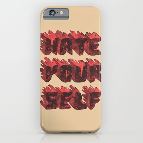 Hate Yourself iPhone & iPod Case