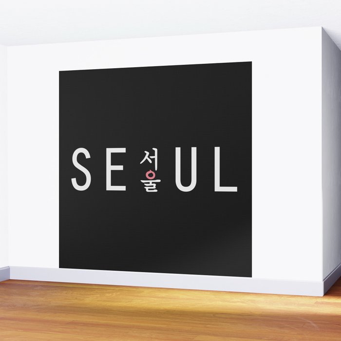  Seoul hangul  K pop Wall Mural by nycth Society6