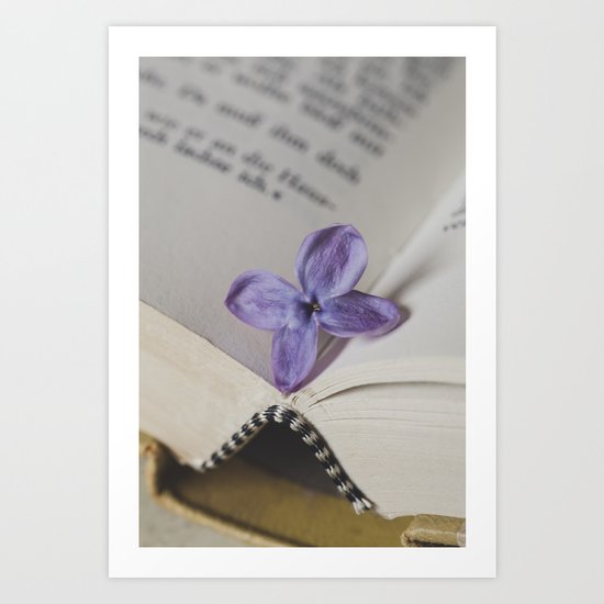 Lilac Bookmark Art Print