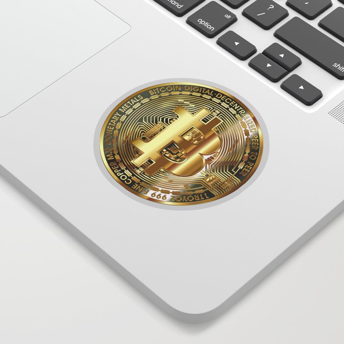 Bitcoin Golden BTC Sticker Decal Sticker