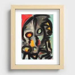Behind the mask Recessed Framed Print