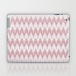 Pink and White Striped Chevron Ripple Pattern Pairs DE 2022 Popular Color Rose Meadow DE6025 Laptop Skin