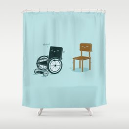 Enabled, Not Disabled Shower Curtain