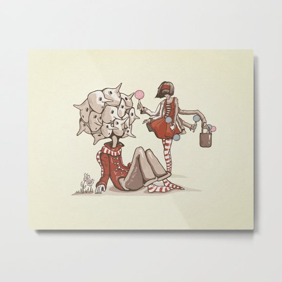 Cheer Up! She Found You Metal Print