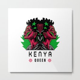 Kenya queen Metal Print | Honorarytitle, Title, Kenyan, Queen, Giftidea, Nairobi, Nobility, Graphicdesign, Girl, Kenya 