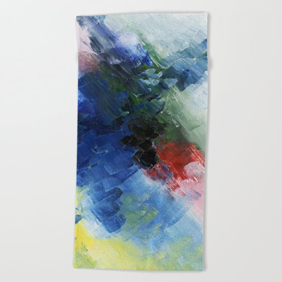 Abstract Clouds Beach Towel