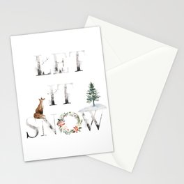 Let It Snow Stationery Card