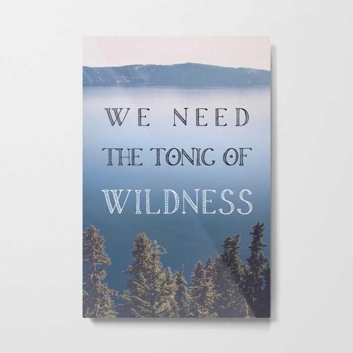 The Tonic of Wildness Metal Print