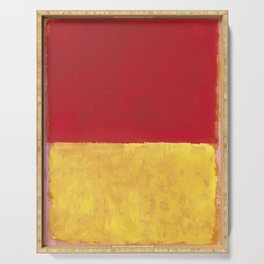 Rothko Red Yellow Untitled Serving Tray