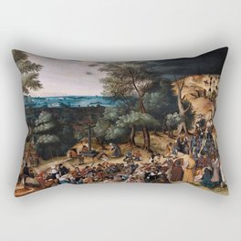 Christ on the Road to Calvary, 1579-1638 by Pieter Brueghel the Younger Rectangular Pillow