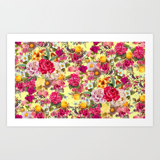 Botanic Pattern Art Print