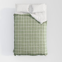 Sage Green Plaid Comforter