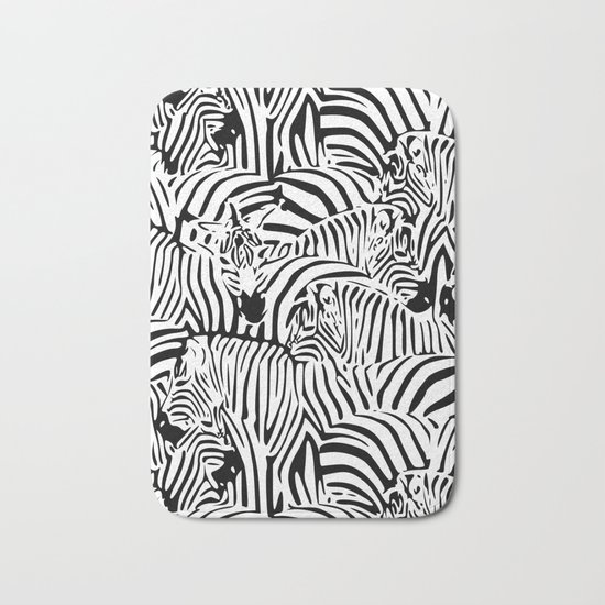 Zebras Bath Mat