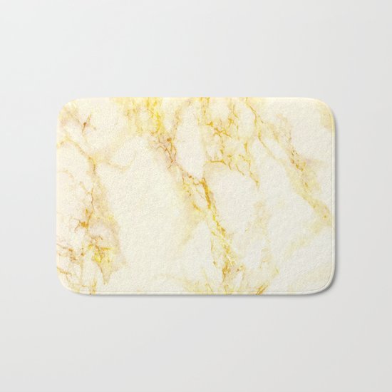 Golden Marble #society6 #decor #lifestyle #fashion Bath Mat