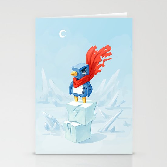 Super Penguin Stationery Cards