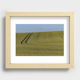Wheat fields Denmark Recessed Framed Print