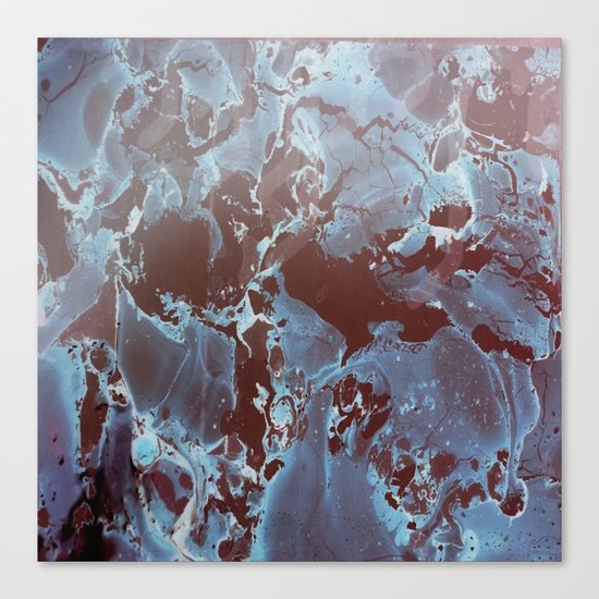 Shadows in Blue and Brown Canvas Print