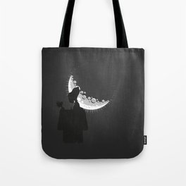 Looking the moon Tote Bag