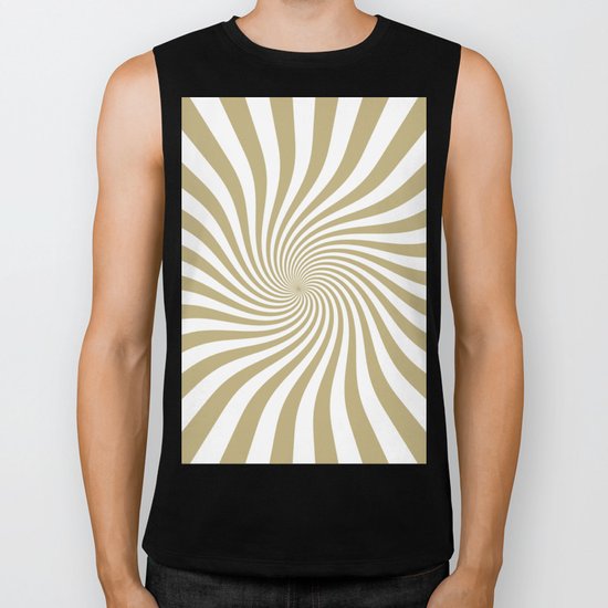 Swirl (Sand/White) Biker Tank