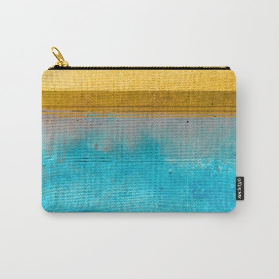 Yellow and Blue Carry-All Pouch