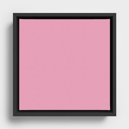 Damask Pink Framed Canvas