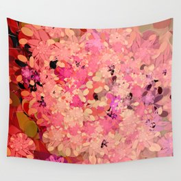Two Different Worlds -- Floral Pattern Wall Tapestry