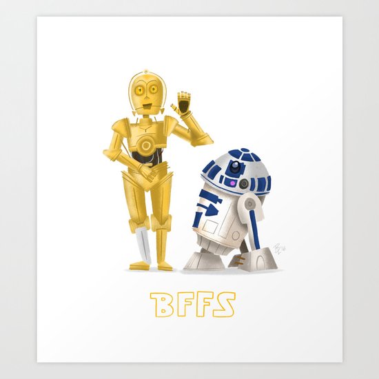 Droid BFFs Art Print
